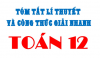 Sách điện tử Tóm tắt lí thuyết và phương pháp giải Toán 12