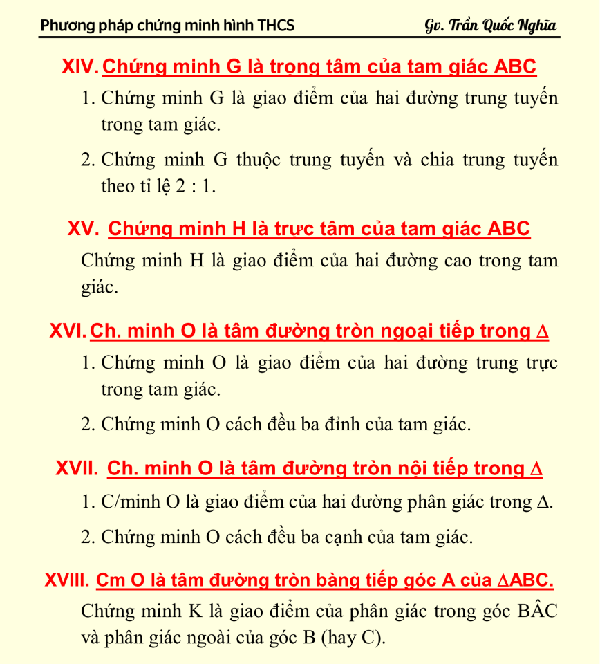 Các Cách Chứng Minh Trọng Tâm - Bí Quyết Hiệu Quả Để Nắm Vững Kiến Thức Toán Học